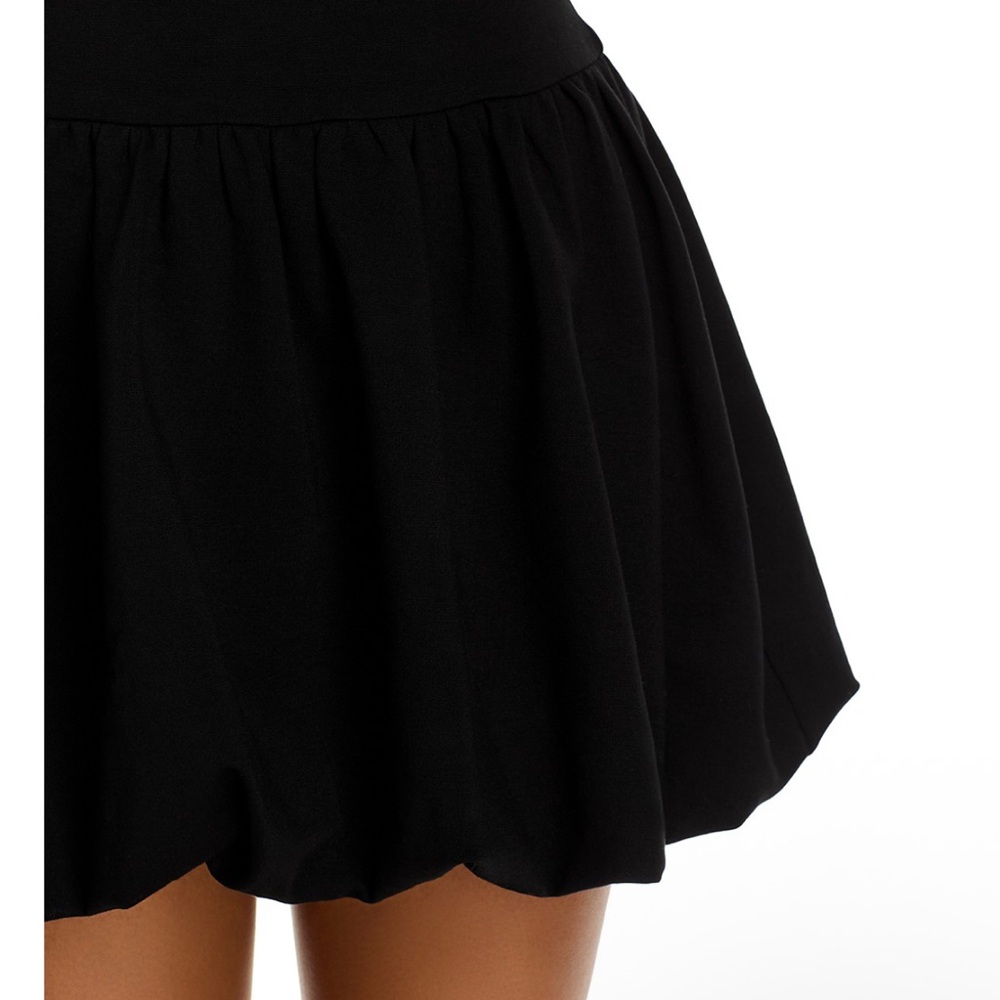 Bloomingdale's AQUA Black Mini Bubble Dress - Picture 3 of 7